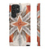 Silver Feather Compass - Impact Resistant Phone Case